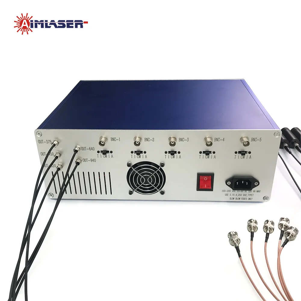 375nm 405nm 520nm 640nm 940nm 5 Wavelengths 105um Multimode Fiber Coupled Laser